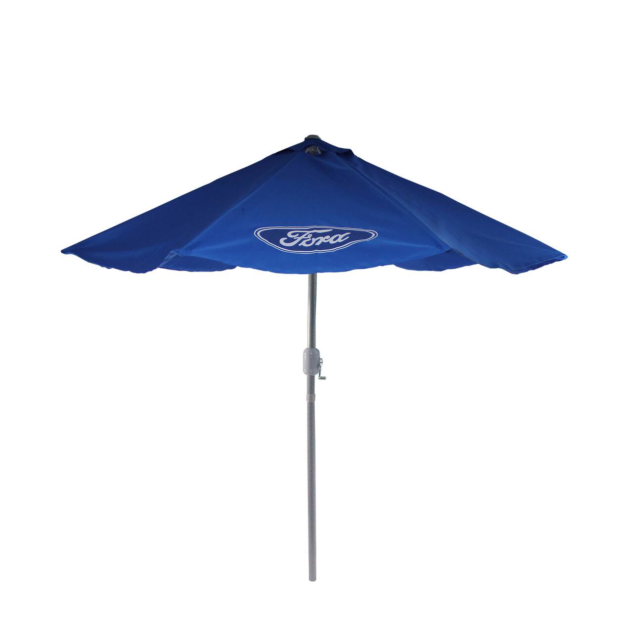 9ft. Blue Ford Outdoor Umbrella with Hand Crank & Tilt